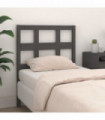 vidaXL Bed Headboard Grey 80.5x4x100 cm Solid Wood Pine