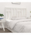 Bed Headboard White 125.5x4x100 cm Solid Wood Pine