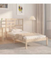 Bed Frame Solid Wood 90x190 cm 3FT Single