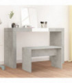 Dressing Stool Concrete Grey 70x35x45 cm Engineered Wood