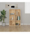 vidaXL Book Cabinet/Sideboard Sonoma Oak 66x30x98 cm Engineered Wood