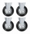 8 pcs Fixed Casters 200 mm