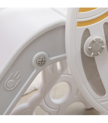 Baby Slide Grey PE PP 157L x 46.5W x 80H cm Space Theme Kids 1.5-3 Years