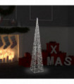 Acrylic Decorative LED Light Cone Cold White 120 cm