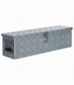 vidaXL Aluminium Box 80.5x22x22 cm Silver