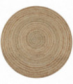 Area Rug Braided Jute 150 cm Round