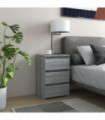 Bed Cabinet Grey Sonoma 40x35x62.5 cm Engineered Wood