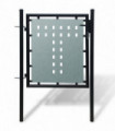 Black Single Door Fence Gate 100 x 150 cm