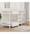 Bunk Bed White 80x200 cm Solid Wood Pine