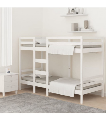 Bunk Bed White 80x200 cm Solid Wood Pine