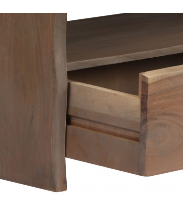 Coffee Table Solid Acacia Wood Live Edges 90x50x40 cm Grey