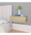 Floating Nightstand Sonoma Oak 40x30x15 cm Engineered Wood