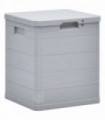 Garden Storage Box 90 L Light Grey