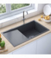 Handmade Kitchen Sink Black Stainless Steel