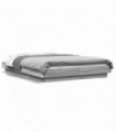 vidaXL Bed Frame Grey Sonoma 120x190 cm Small Double Engineered Wood
