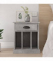 vidaXL Bedside Cabinet Concrete Grey 43x36x50 cm