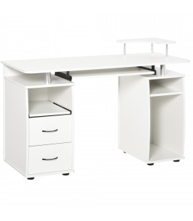 Office Desk Table Workstation White Durable Particle Board 120L x 55W x 85H cm
