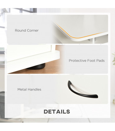 Office Desk Table Workstation White Durable Particle Board 120L x 55W x 85H cm