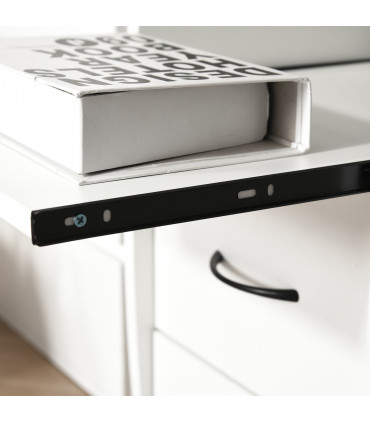 Office Desk Table Workstation White Durable Particle Board 120L x 55W x 85H cm