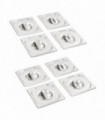 Lids for  GN 1/6 Pan 8 pcs Stainless Steel