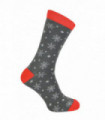 Mr Heron - Christmas Socks (6-11 / Grey Snowflakes)