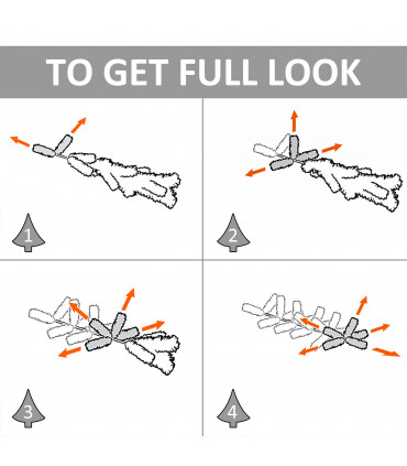 1.8m 6ft Artificial Pine Pencil Slim Tall Christmas Tree with 390 Branch Tips