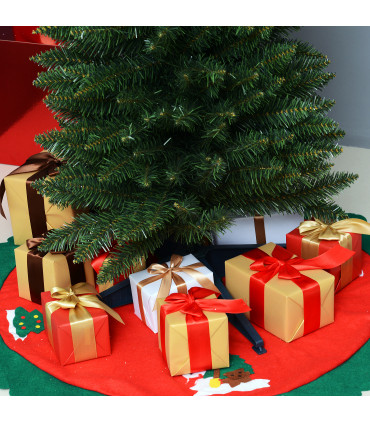 1.8m 6ft Artificial Pine Pencil Slim Tall Christmas Tree with 390 Branch Tips