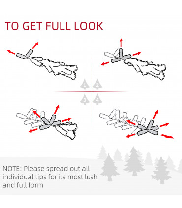 1.2m 4ft Christmas Tree Entrance  750 Tips  Pre-lit Tree 80 LED with Vase Base