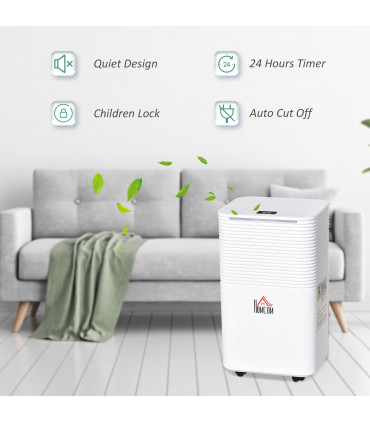 10L/Day 2000ML Portable Quiet Dehumidifier Home Laundry Room Electric Moisture