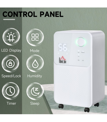 12L/Day 2000ML Portable Quiet Dehumidifier Home Laundry Room Electric Moisture