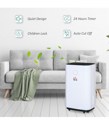 16L/Day 4000ML Portable Quiet Dehumidifier Home Laundry Room Electric Moisture