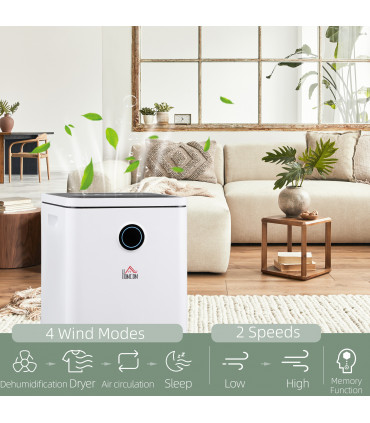 10L/Day 2500ML Portable Quiet Dehumidifier Home Laundry Room Electric Moisture