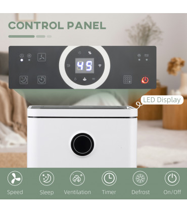 10L/Day 2500ML Portable Quiet Dehumidifier Home Laundry Room Electric Moisture