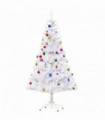 5ft Snow Artificial Christmas Tree Metal Stand Elegant Faux White