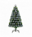 4ft White Light Christmas Tree 90 LEDs Star Topper Tri-Base Pre-Lit Home