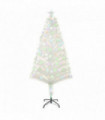 5 Feet Prelit Artificial Christmas Tree with Fiber Optic LED Light White