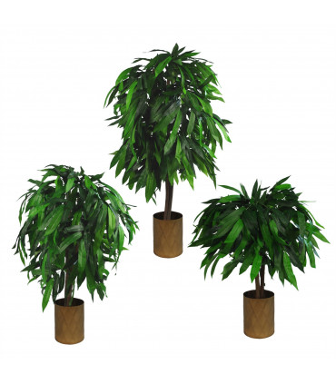 120cm (4ft) Tall Large Artificial Mango Tree Plant