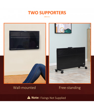Convector Radiator Heater Freestanding or Wall-mounted Portable Electric Heating