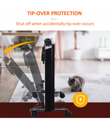 Convector Radiator Heater Freestanding or Wall-mounted Portable Electric Heating