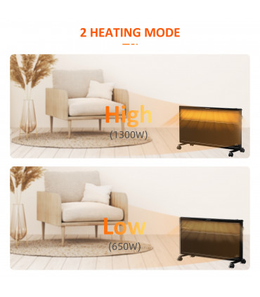 Convector Radiator Heater Freestanding or Wall-mounted Portable Electric Heating