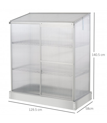 3 Tier Greenhouse Garden Cold Frame Plant Flower Growth 129.5L x 58W x 140H cm