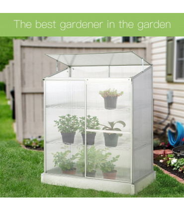 3 Tier Greenhouse Garden Cold Frame Plant Flower Growth 129.5L x 58W x 140H cm