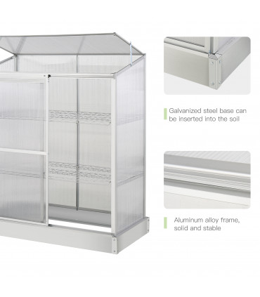 3 Tier Greenhouse Garden Cold Frame Plant Flower Growth 129.5L x 58W x 140H cm
