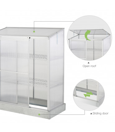 3 Tier Greenhouse Garden Cold Frame Plant Flower Growth 129.5L x 58W x 140H cm