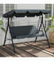 3-Seat Outdoor Patio Swing Chair