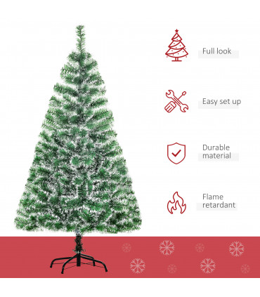 5ft Indoor Christmas Tree Artificial Deco Xmas Gift Metal Stand 416 Tips