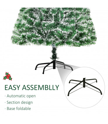 5ft Indoor Christmas Tree Artificial Deco Xmas Gift Metal Stand 416 Tips