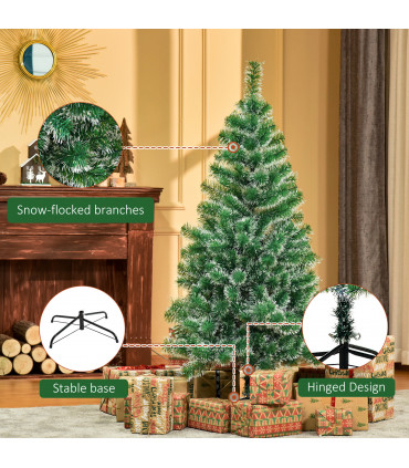 5ft Indoor Christmas Tree Artificial Deco Xmas Gift Metal Stand 416 Tips