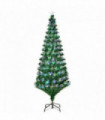 6FT Multicoloured Artificial Christmas Tree Fibre Optic Lights Star Holder
