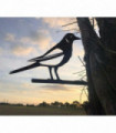 Rusty Metal MAGPIE Garden BIRD sign decoration feature